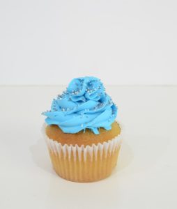 Classic blue cupcake