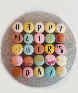 Mother's Day macaron arrangement