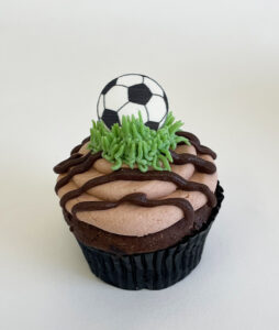 Soccer-Inspired Cupcake