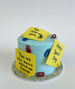 Post It Notes Cake For Boss Day