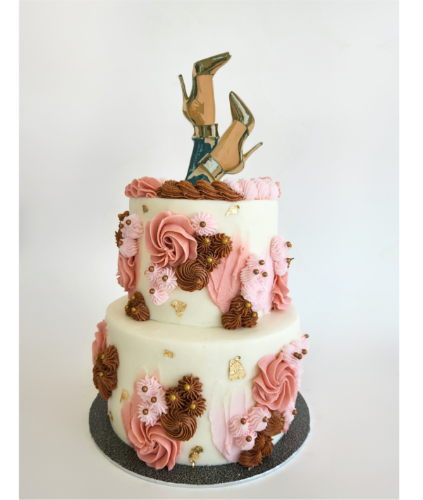 Chic & Cheeky Cake - two-tiered